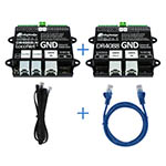 100-DR4088LN-GND_BOX - S88 Rückmelde-Starter-Set für 3-Leiter Gleissystem mit LocoNET